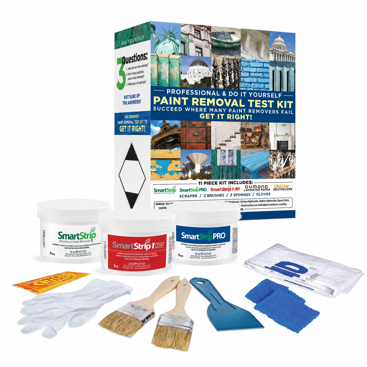 Dumond Paint Removal Test Kit with Smart Strip Advanced, Pro and 1 HD