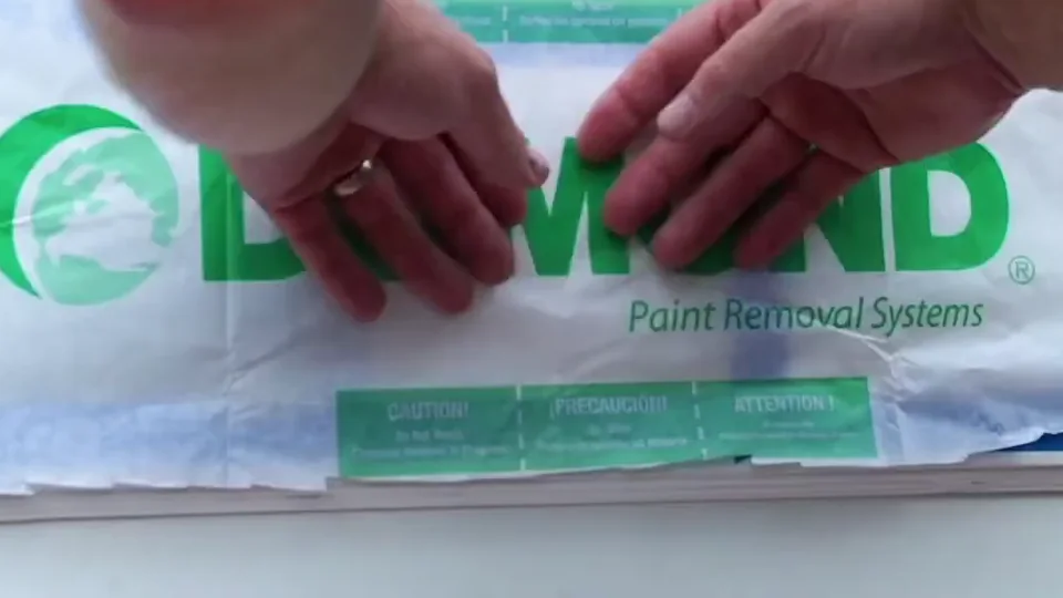 Dumond Laminated Paper smoothed over the test areas